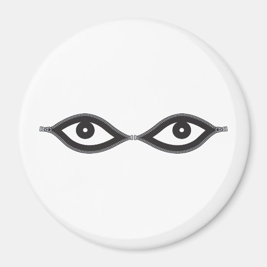 Zipper Eyes Magnet (Vorne)