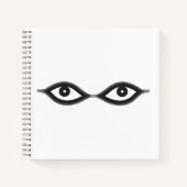 Zipper Eyes Notizblock (Vorderseite)