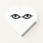 Zipper Eyes Notizblock (Rückseite)