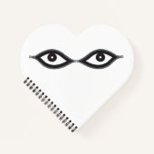 Zipper Eyes Notizblock (Vorderseite)