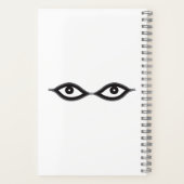 Zipper Eyes Notizblock (Rückseite)