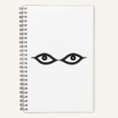 Zipper Eyes Notizblock (Vorderseite)