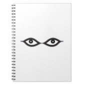 Zipper Eyes Notizblock (Vorderseite)