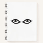 Zipper Eyes Notizblock (Vorderseite)