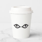 Zipper Eyes Pappbecher (Rückseite)
