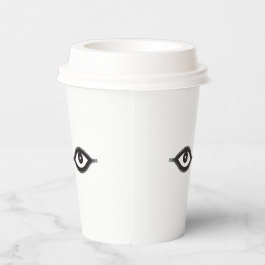 Zipper Eyes Pappbecher (Rechts)