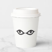 Zipper Eyes Pappbecher (Vorderseite)