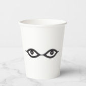 Zipper Eyes Pappbecher (Vorderseite)