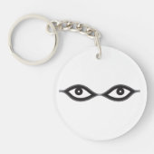 Zipper Eyes Schlüsselanhänger (Vorderseite)