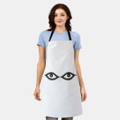 Zipper Eyes Schürze (Getragen)