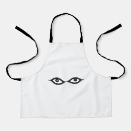 Zipper Eyes Schürze