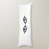 Zipper Eyes Seitenschläferkissen (Rückseite (Vertikal))