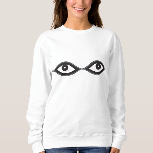 Zipper Eyes Sweatshirt (Vorderseite)