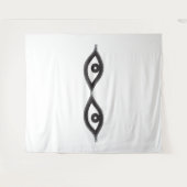 Zipper Eyes Wandteppich (Vorderseite (Horizontal))