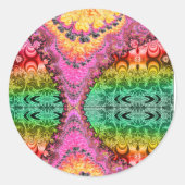 Zipper Fraktal Psychedelic Art Sticker 32325 (Vorderseite)
