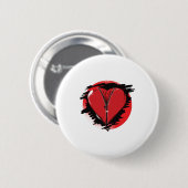 Zipper Heart Button (Vorne & Hinten)