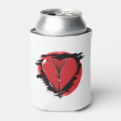 Zipper Heart Dosenkühler (Kanne Vorderseite)