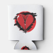 Zipper Heart Dosenkühler (Rückseite)