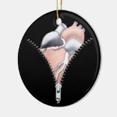Zipper Heart Keramikornament (Links)