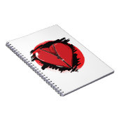 Zipper Heart Notizblock (Rechte Seite)