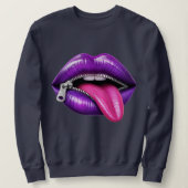 Zipper Lips „Oops“ Sweatshirt (Design vorne)