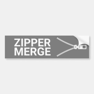 Zipper-Merge-Autoaufkleber Autoaufkleber