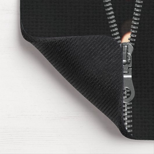 Zipper mit Bokeh Lights Mousepad (Ecke)