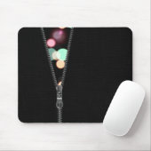 Zipper mit Bokeh Lights Mousepad (Mit Mouse)
