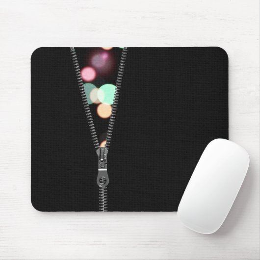 Zipper mit Bokeh Lights Mousepad (Mit Mouse)