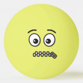 Zipper-Mouth Face Ping-Pong Ball (Vorderseite)