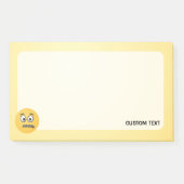 Zipper-Mouth-Gesicht Post-it Klebezettel (Vorderseite)