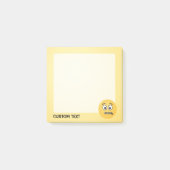 Zipper-Mouth-Gesicht Post-it Klebezettel (Vorderseite)