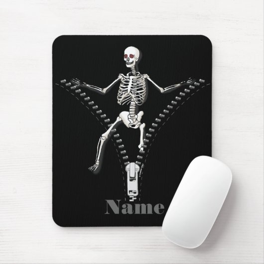 Zipper Skeleton Mousepad (Mit Mouse)