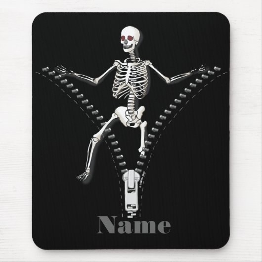 Zipper Skeleton Mousepad (Vorne)