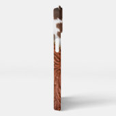 Zipper Western Cowhide Tooled Leather iPhone Hülle (Rechte Seite)