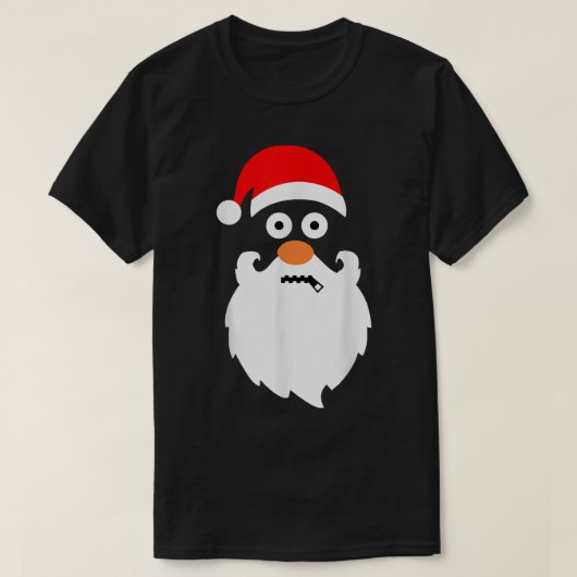ZipperMouth Santa Claus Big Head Weihnachten T-Shirt (Design vorne)