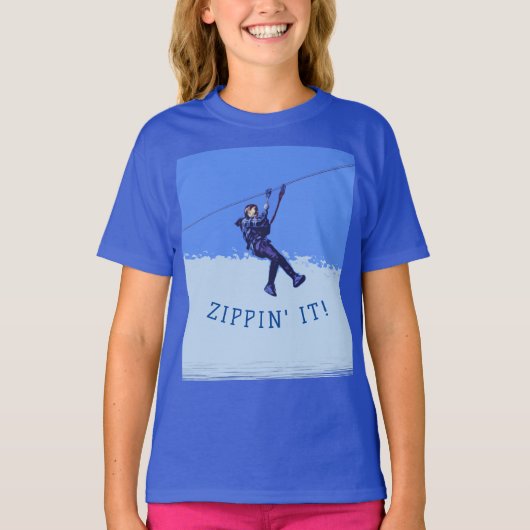 ZIPPIN'S! - Zipline Rider T-Shirt (Vorderseite)