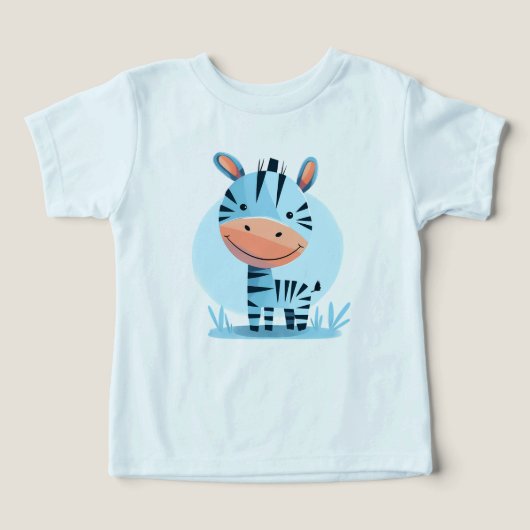 Zippity the Zebra - Niedlich Safari Baby Bodysuit (Design Vorderseite)