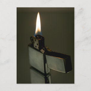 Zippo Feuerzeug. Schöne Kunst Postkarte