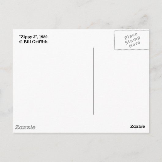 "Zippy 3", 1980 Postkarte (Rückseite)