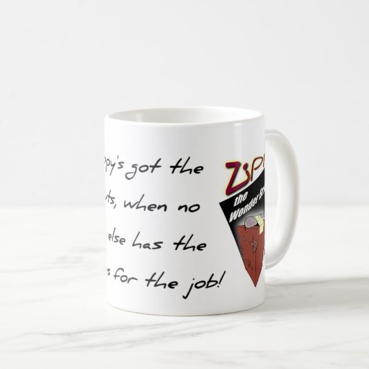 Zippy die Wonderbrick Tasse (VorderseiteRechts)