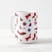 Zippy Doo Dah Muster gesehen wird nicht vergessen! Kaffeetasse (Vorderseite Links)