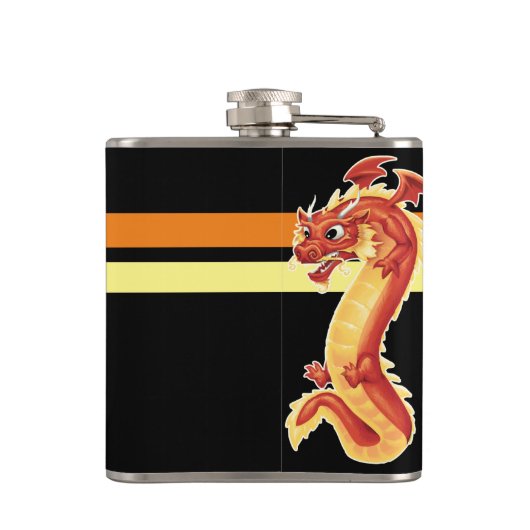 Zippy Dragon Flachmann (Rückseite)