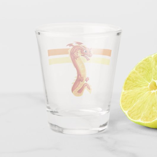 Zippy Dragon Schnapsglas (Rückseite)