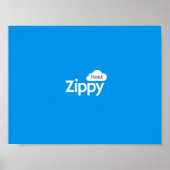 Zippy Host Blue Poster (Vorne)