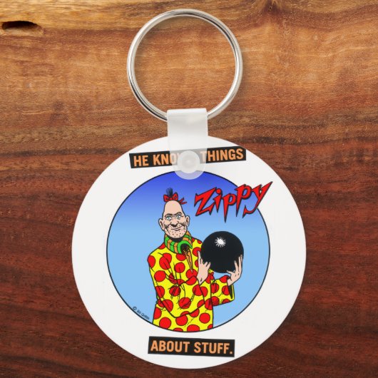 Zippy knows things.... schlüsselanhänger (Vorderseite)