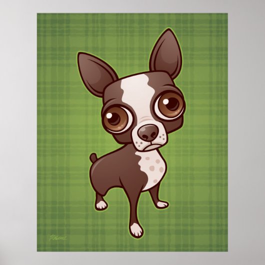 Zippy the Boston Terrier Poster (Vorne)