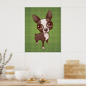 Zippy the Boston Terrier Poster (Küche)
