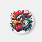 Zippy the Vivid Rooster Magnet (Vorne)