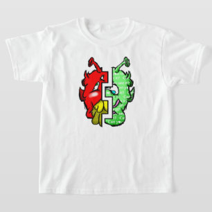 Zippy Trippy Alien Dazs 2-Face Gre/Re k T-Shirt